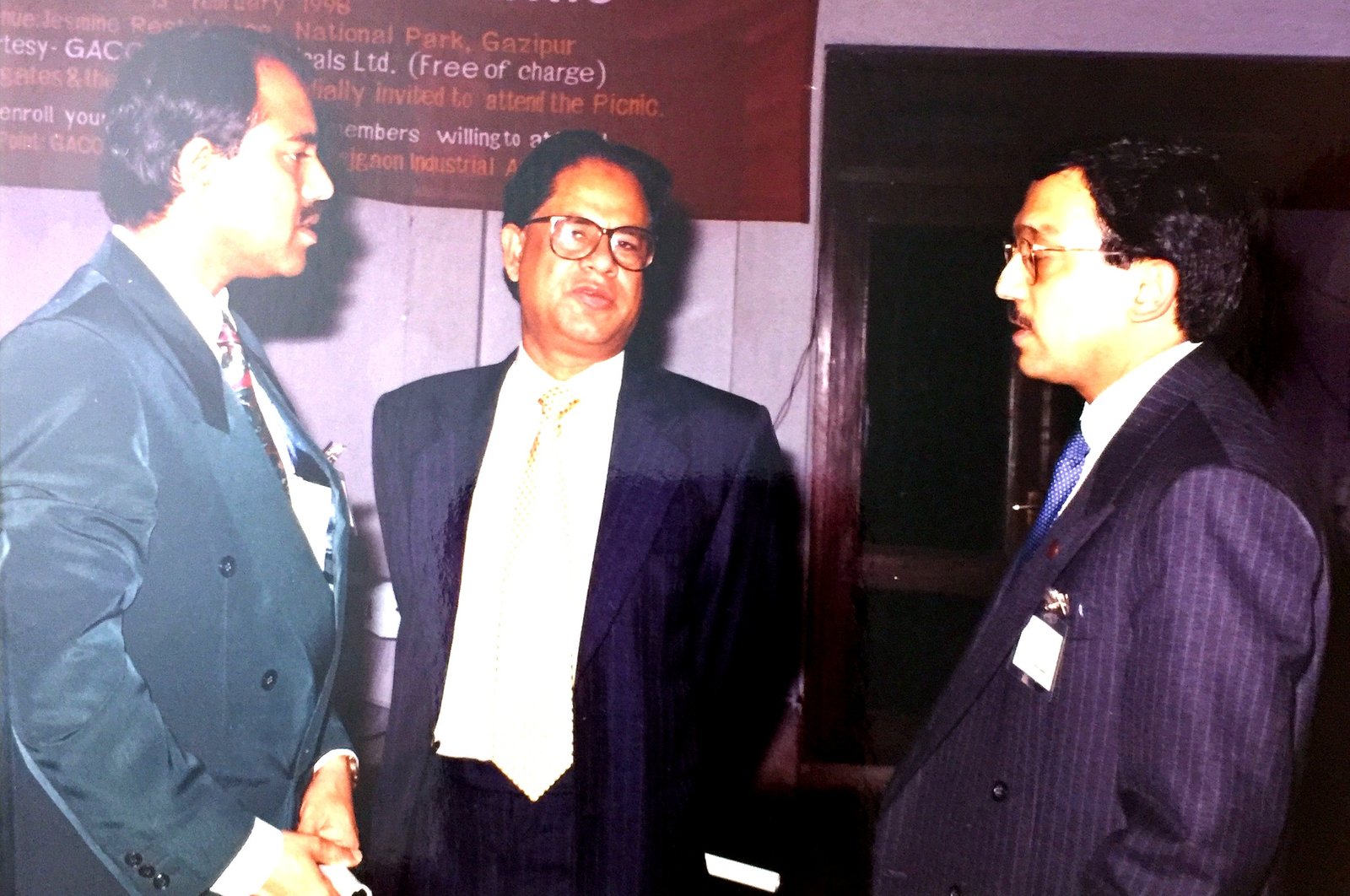 Dr. Alauddin with colleagues at a conference